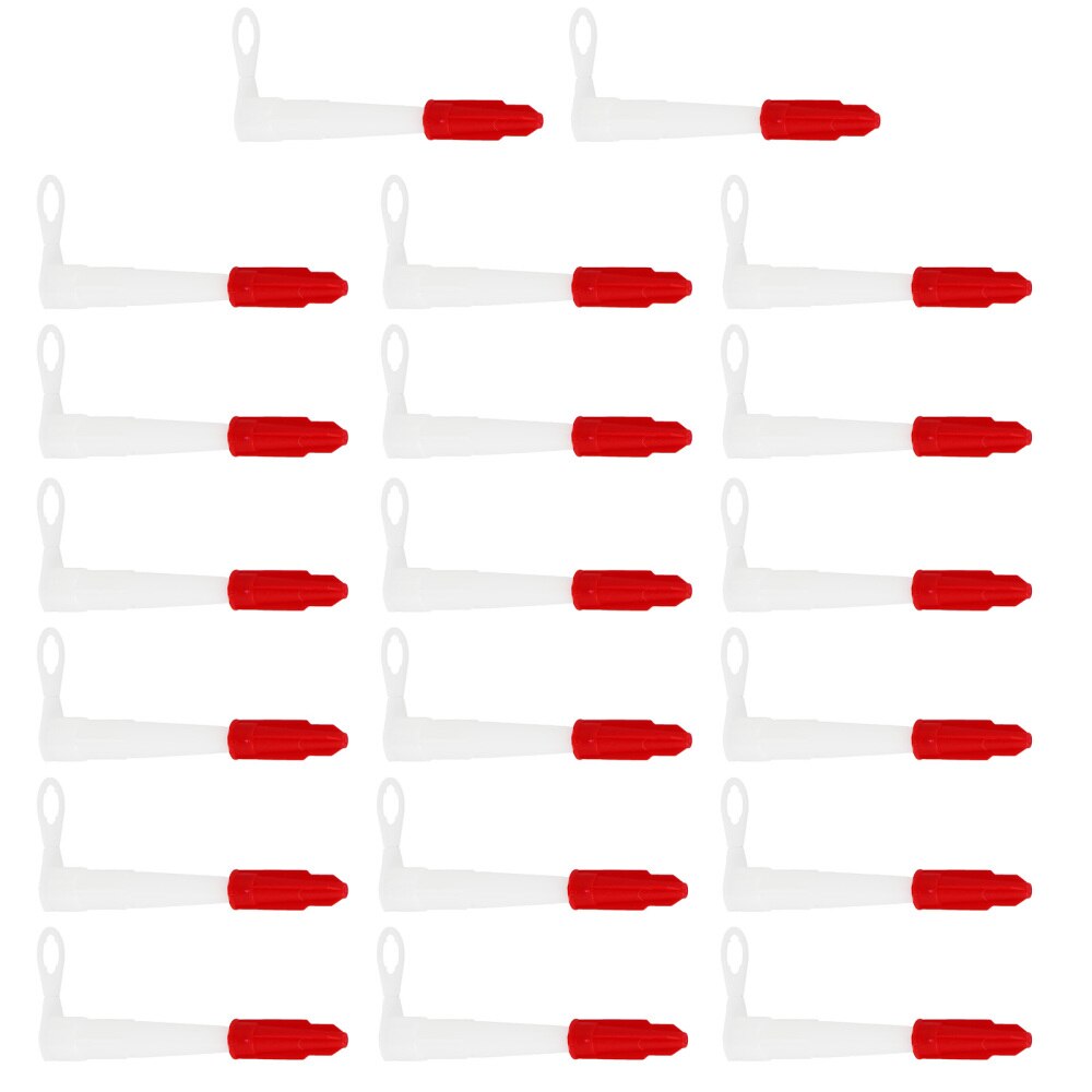 20 pièces Mastic Silicone Buses Calfeutrage Accessoires avec 20 pièces Casquettes