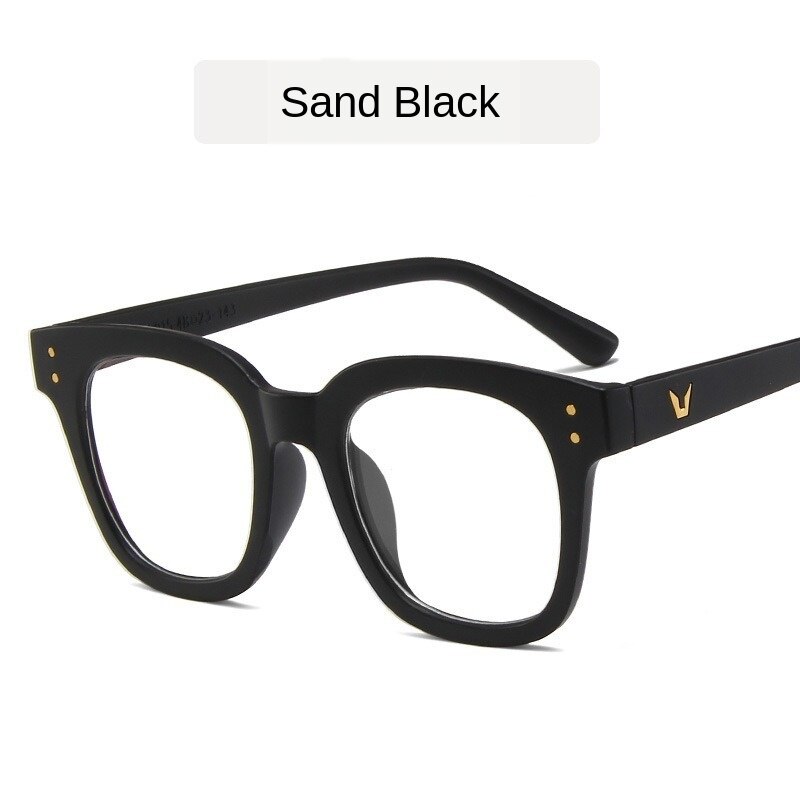 HUHAITANG Korean Style Glasses Frame Plain Glasses Net Red Street Shot Eyeglasses: 3