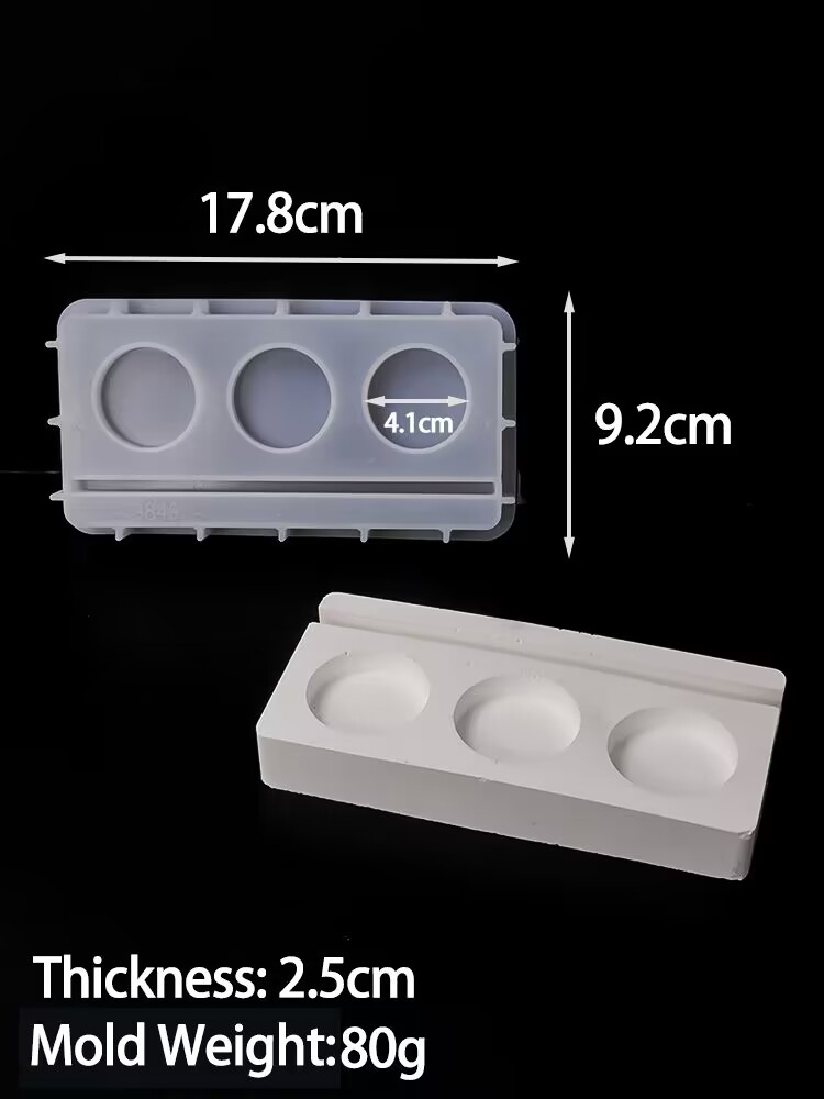 Molde de silicona con letras del alfabeto 3D para decoración del hogar, candelabro de yeso, cemento, bricolaje, resina epoxi, artesanía,: Verde claro