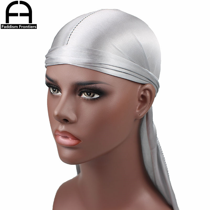 Perruques Turban en Satin Durag pour homme | Couvre-chef de motard, bandeau de luxe, chapeau Pirate, accessoires pour cheveux,