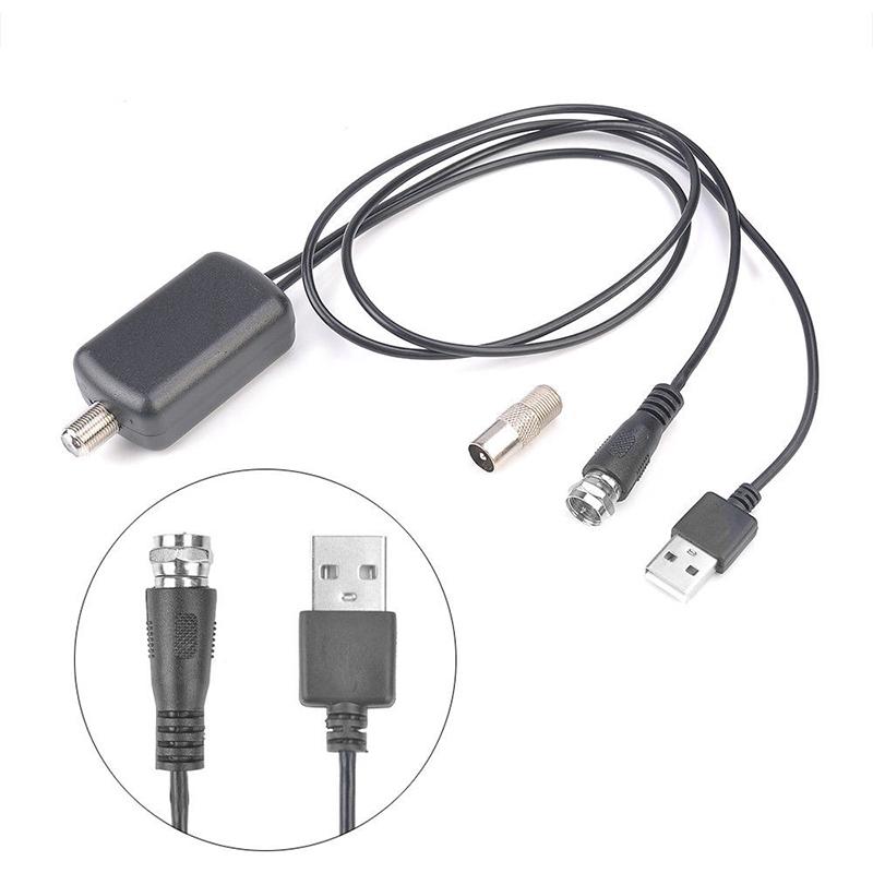 Hobbycarril Digital HD para Cable TV Antena de Fox HD canal 25DB bajo ruido Digital HDTV amplificador de señal Booster d18