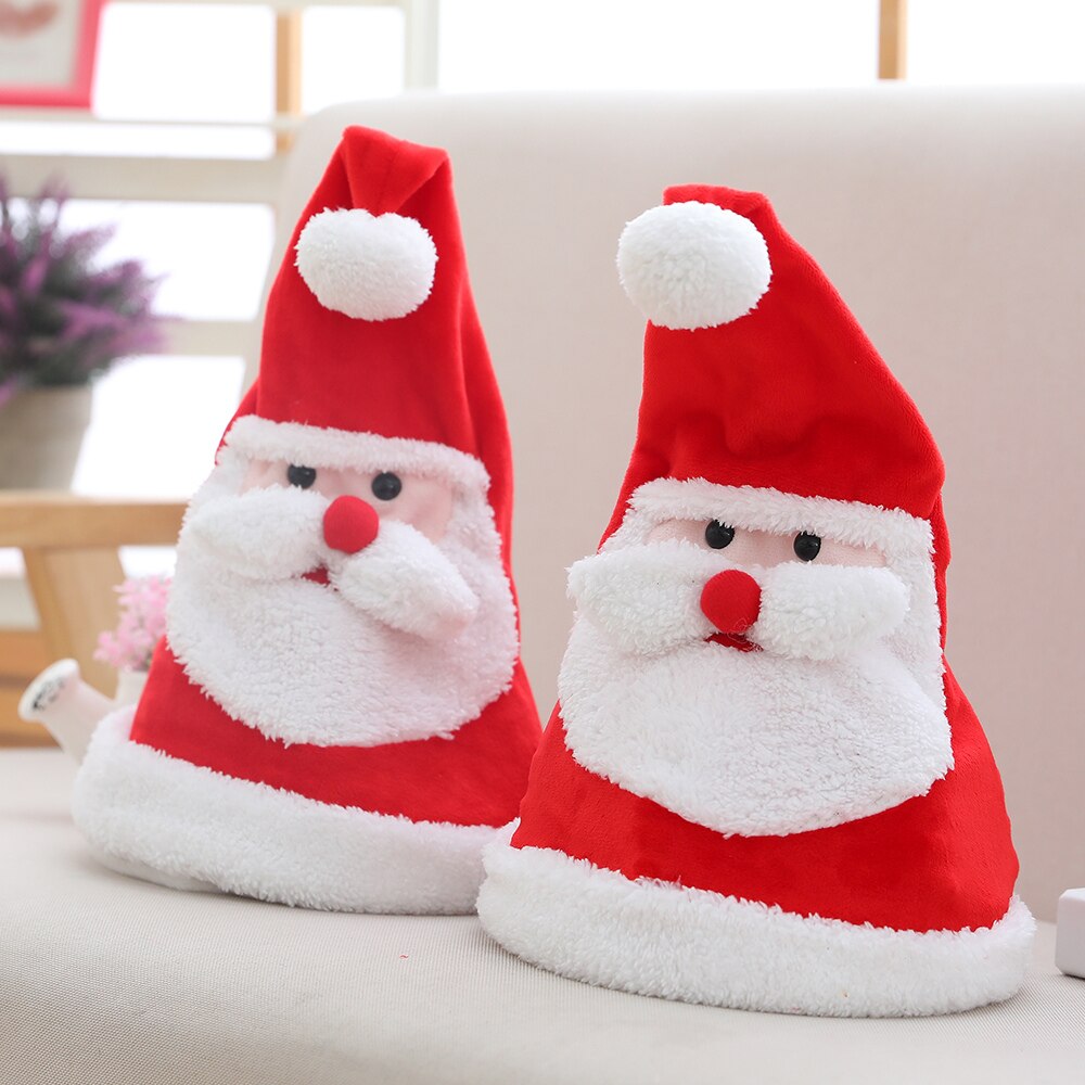 Elektriske legetøj kan synge og danse julehatte julesang elektriske hatte jul santa hatte julefest rekvisitter chris