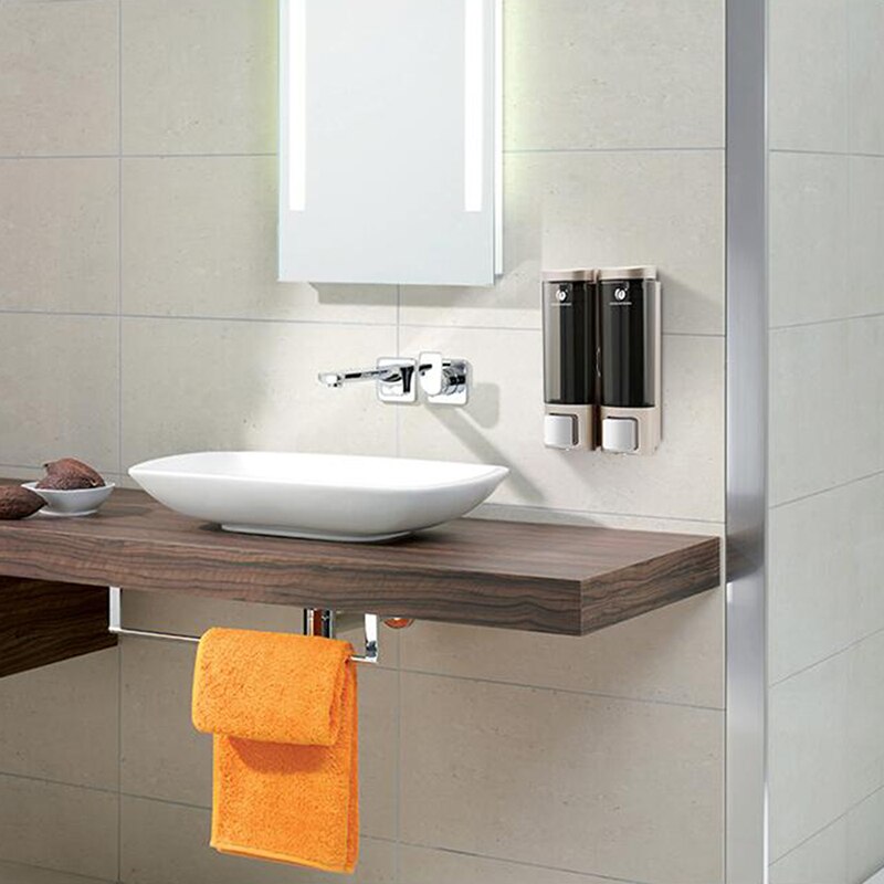 Manual Soap Dispenser Wall Mounted Dish Liquid Shampoo Shower Dispenser Pump Hand Gel Dispenser Bottle Foam for Bathroom Kitchen