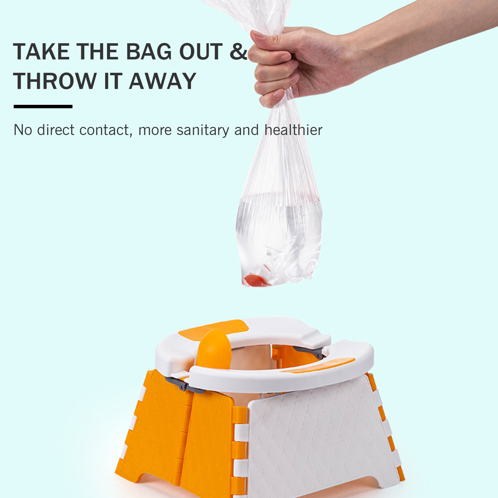 Faltbare Reise Töpfchen Wc Sitz freundlicher Töpfchen Sitz mit Spritzen Schutz 30 Kunststoff Taschen Lagerung Tasche Tragbare Töpfchen Ausbildung Sitz