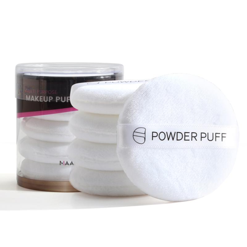 5PCS/ Pack Air Cushion Powder Puff Soft Natural Foundation Makeup Sponge Face Cleansing Reusable Smooth Beauty Puff Cosmetic Egg: 5 pcs white