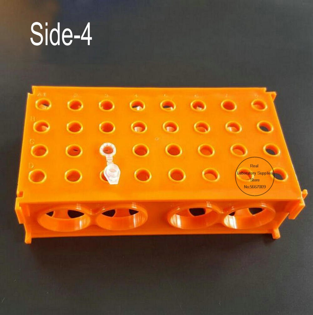 1 stk plastik 0.5ml 1.5ml 10/15ml 50ml multifunktionel centrifugerørholder, fryserør, holder på fire sider
