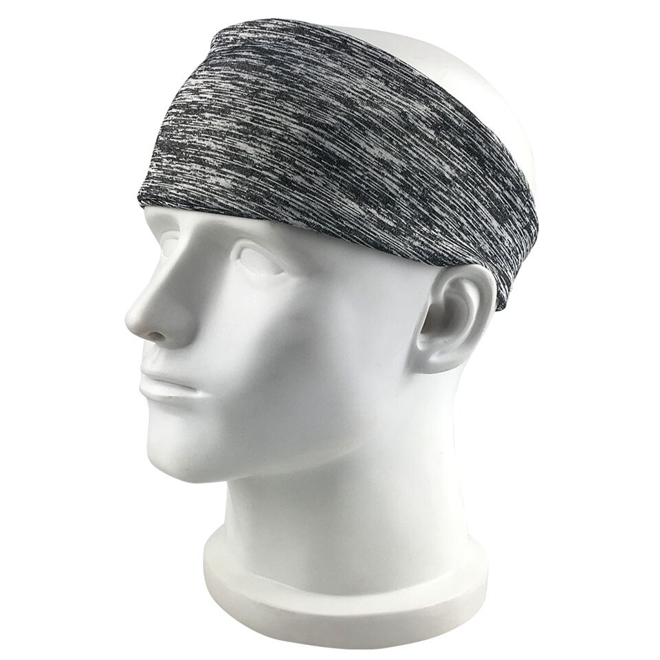 Coole sporthoofdband yoga hoofdband hoofddeksel sport fitness hoofdband haarbanden voor mannen en vrouwen: Hennepgrijs