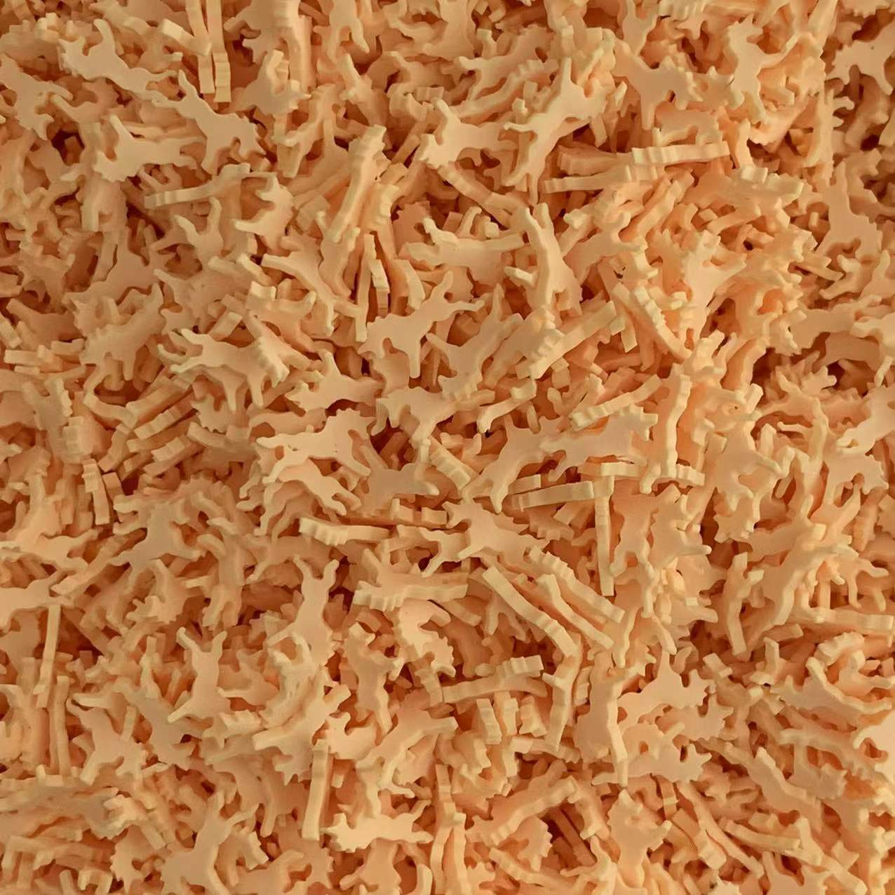 Tranches de licorne en argile polymère, , 500g, joli filet de cheval pour décoration Mobile, accessoires artisanaux DIY: orange