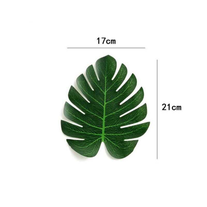 5PCS/Set Home Simulation Leaf Artificial Leaf Tropical Palm Leaves For Hawaiian Luau Party Jungle Beach Theme Party Decorations.: 7