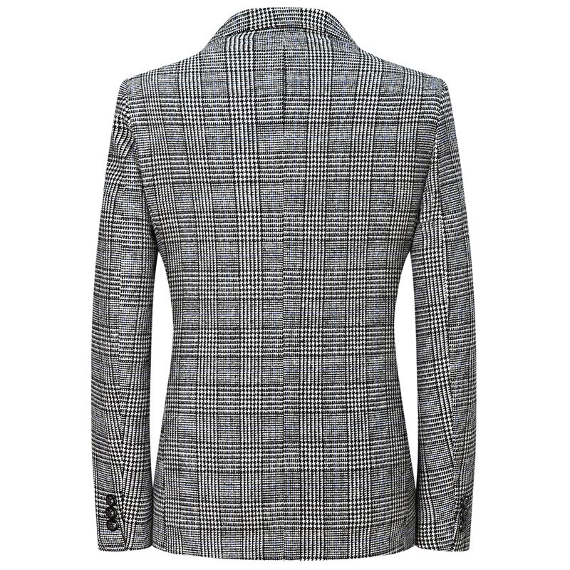 FGKKS Hohe männer Slim Casual Weißen Anzug Jacke herren Business Casual Trend Streifen Anzug jacke Männer
