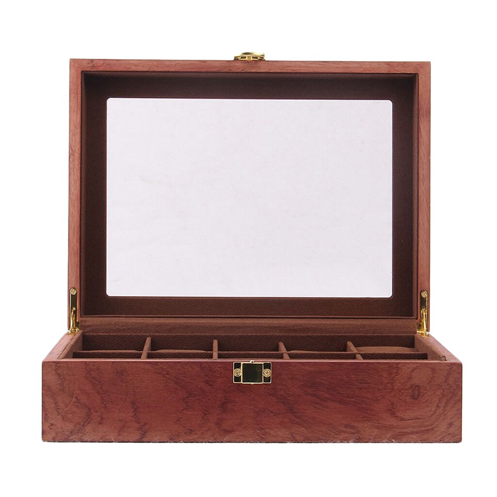Men's Wrist Watch Box Portable Wooden Display Case Jewelry Storage Holder: 3