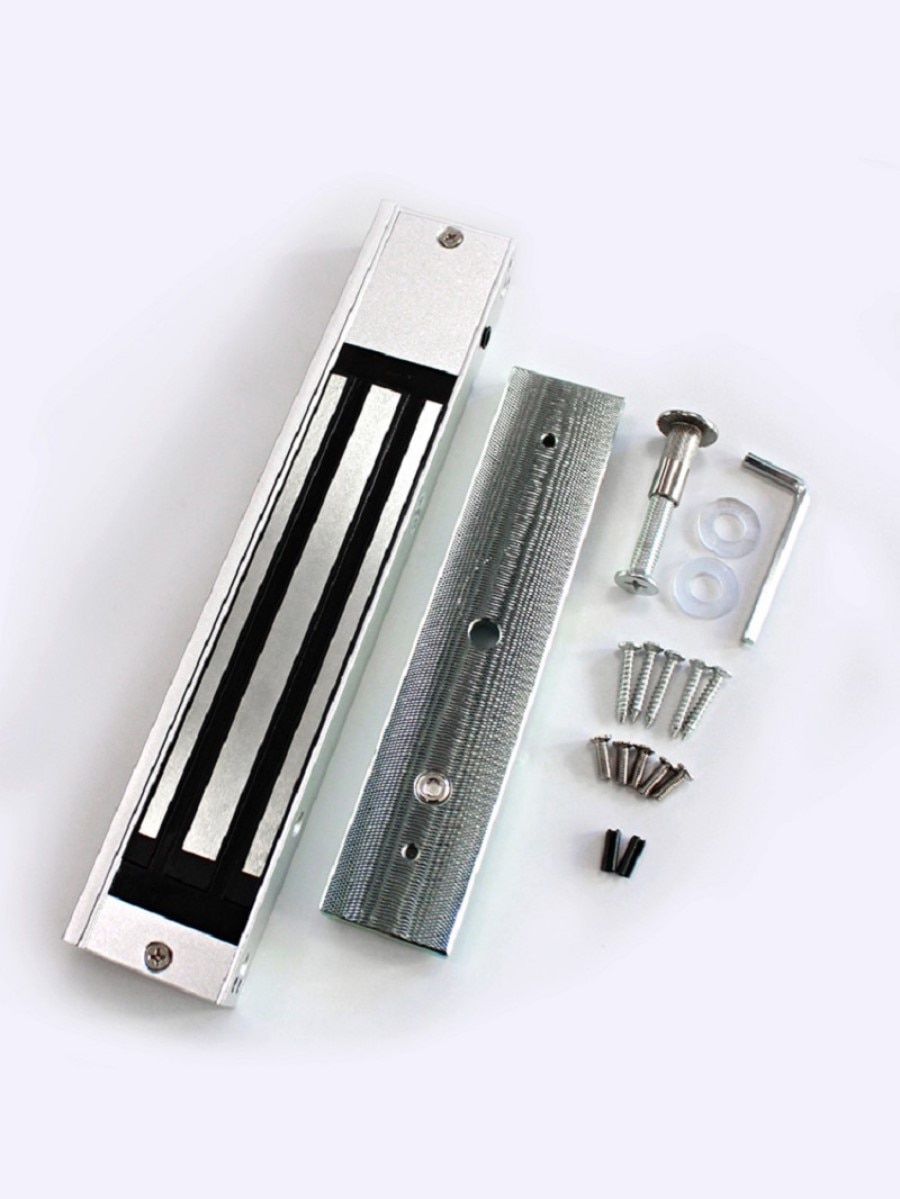 12V 24V 280kg Holding Force Magnetic Lock Single Double Door Surface Mounted Lock Concealed Waterproof Time Delay Solenoid Latch