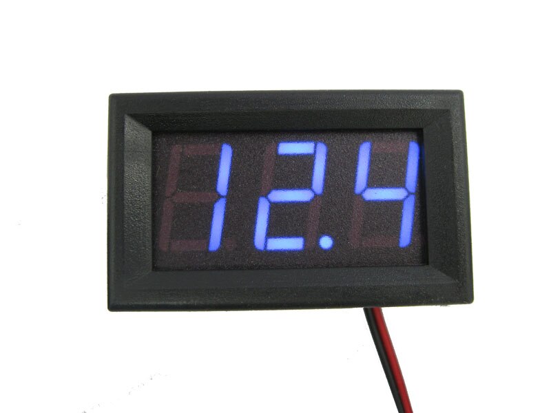 LED display Digital Voltmeter Ammeter DC 100V 10A Blue Red Amp Dual Digital Volt Meter Current Gauge Car Current Monitor Tester: DC4.5V-30.0V Bule