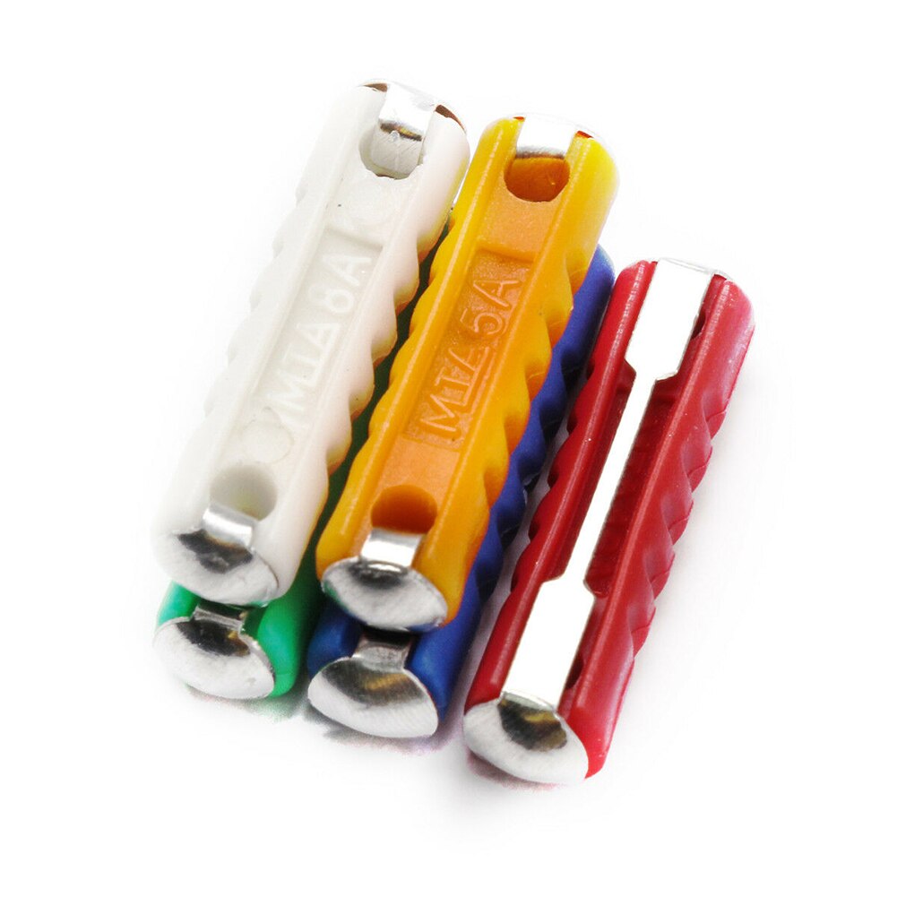 200Pcs 5A/8A/10A/16A/25A Torpedo Shape Car Vehicle Fuses Kit with Plastic Box