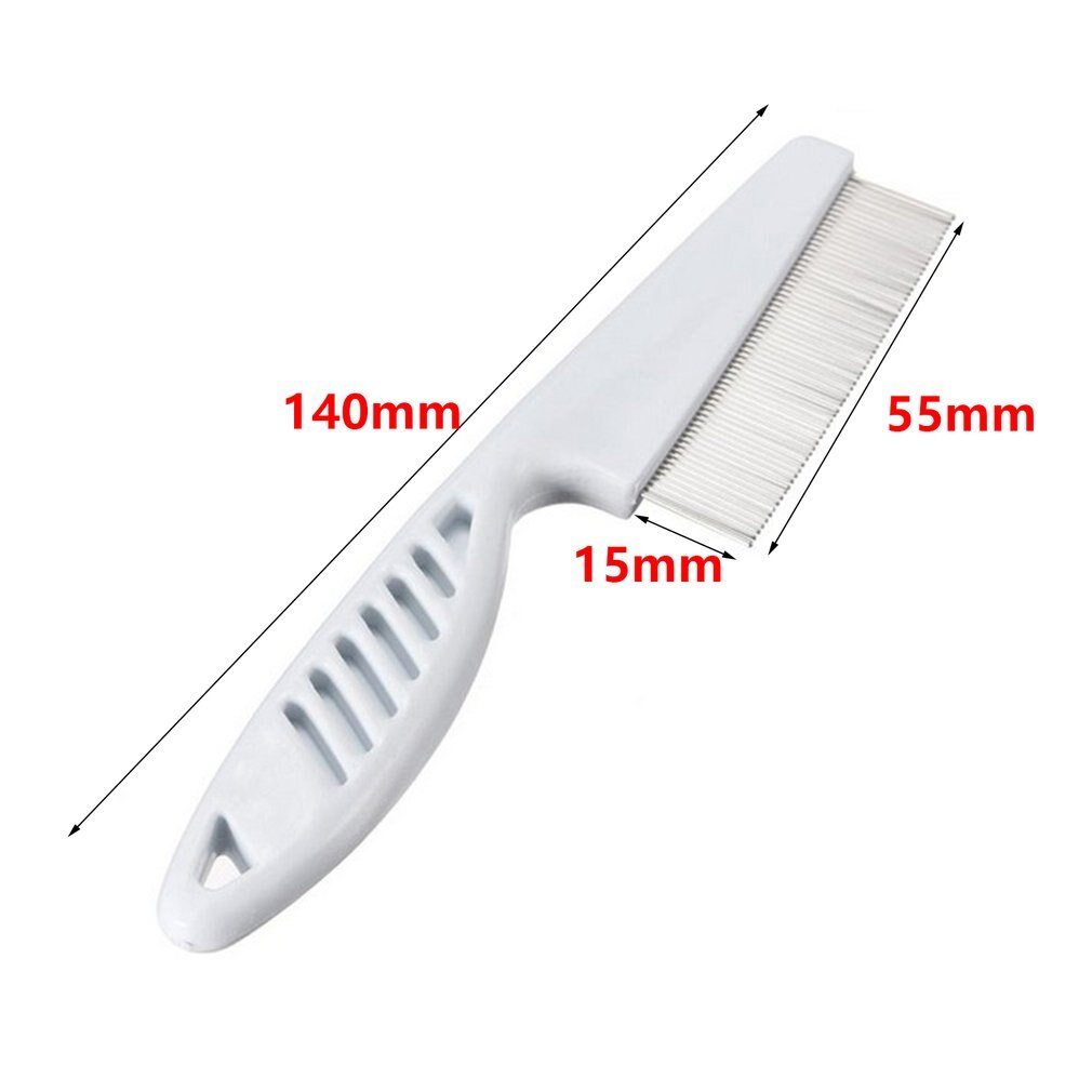 Gran comodidad cabeza piojos peine de Metal cabeza de lienoide peine de Piojos de dientes finos de huida con mango para niños herramienta de mascotas