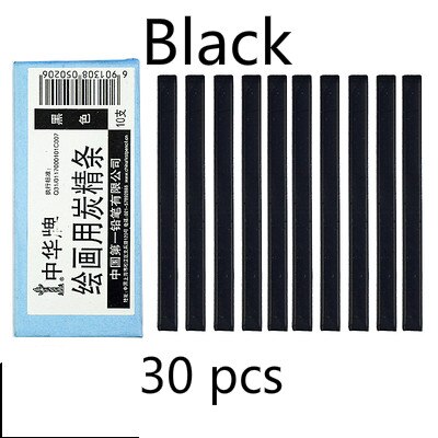 Brown Charcoal Pencil Black Willow Charcoal Stick Water Soluble Sketch Charcoal Strips Drawing Pencil Sketch Painting Supplies: Black  3 boxes