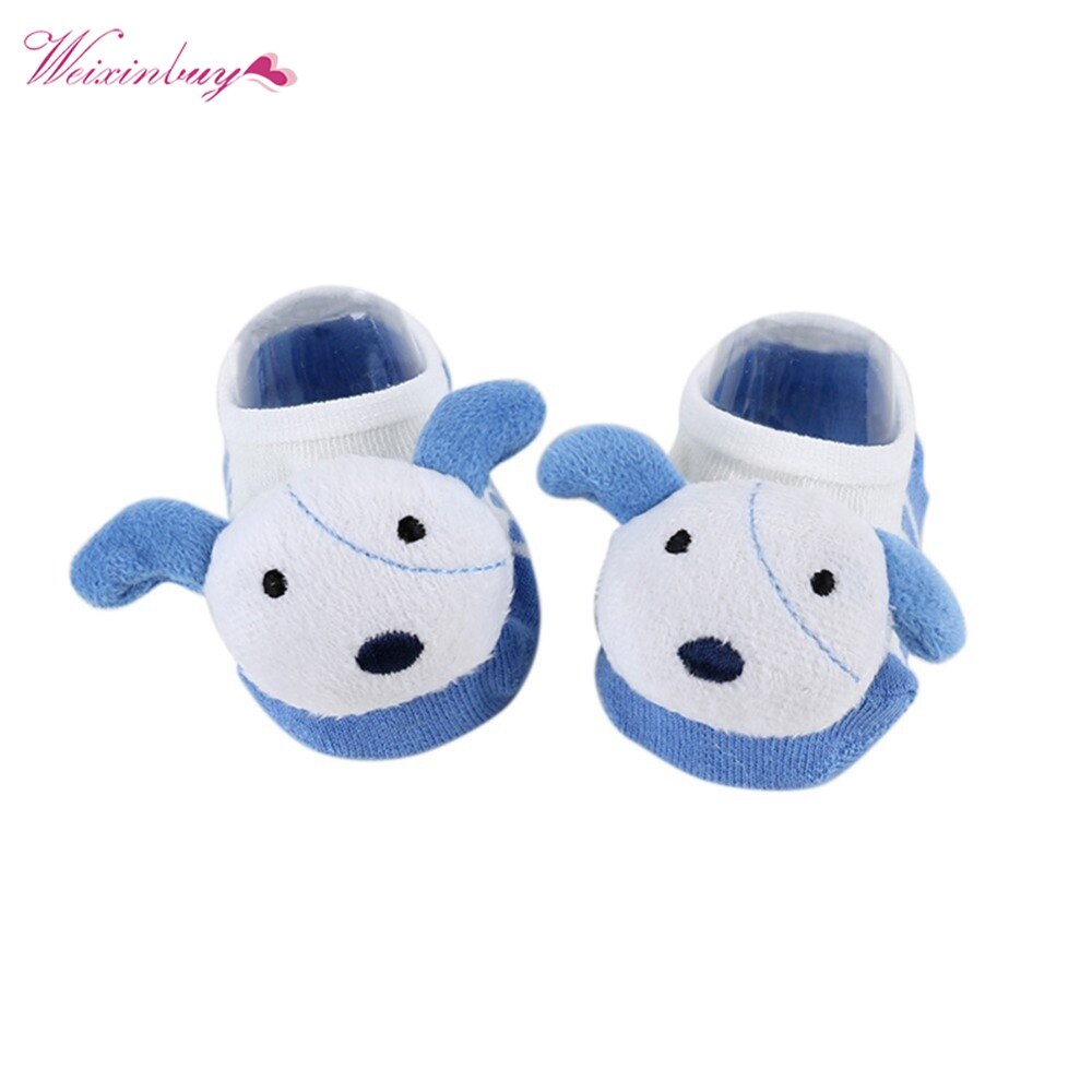 Baby Boys Girls Bootie Socks Toddler Dog Head Cotton Blends Ankle Sock for 0 to 1 Years