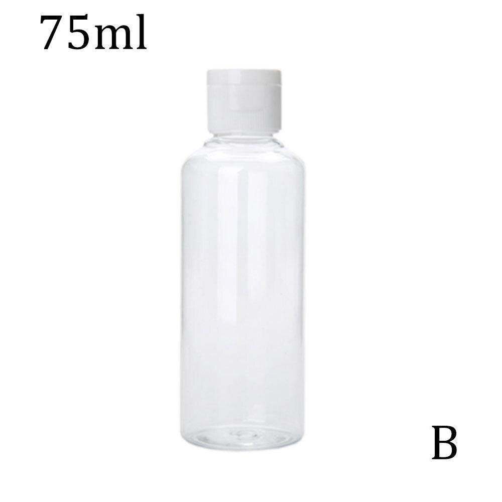Flacon Vide Plastique 60ml/75ml/80ml/100ml/120ml Makeup Bottles For Liquid Cap Empty Lotion Plastic Cream Flip C0O4: 75ml Bottle