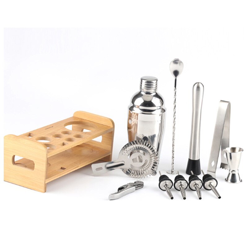 1 Set of 12 Stainless Steel Shaker Sets, Cocktail Shaker, Shaker, Shaker, Mojito Shaker-750Ml