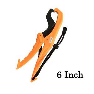 Soporte de labio de pescado de plástico ABS, 6 "/9", pinza de pesca flotante, controlador de pinza, equipo de pesca: 6Inch Orange