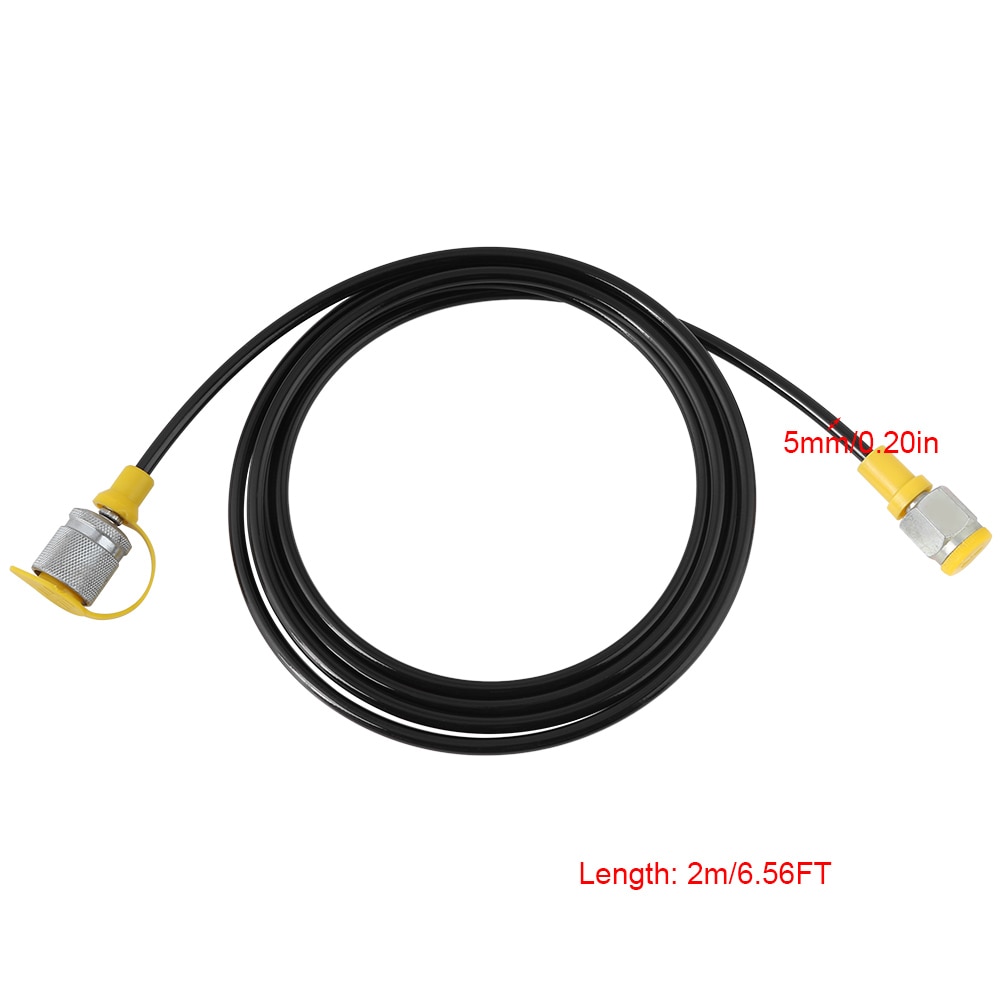 1PC 64MPa 2M/6FT M16-M16 Hydraulic Pressure Test Hose Female Liquid Hydraulic Test Hose Black End Gauge Connecting Cable
