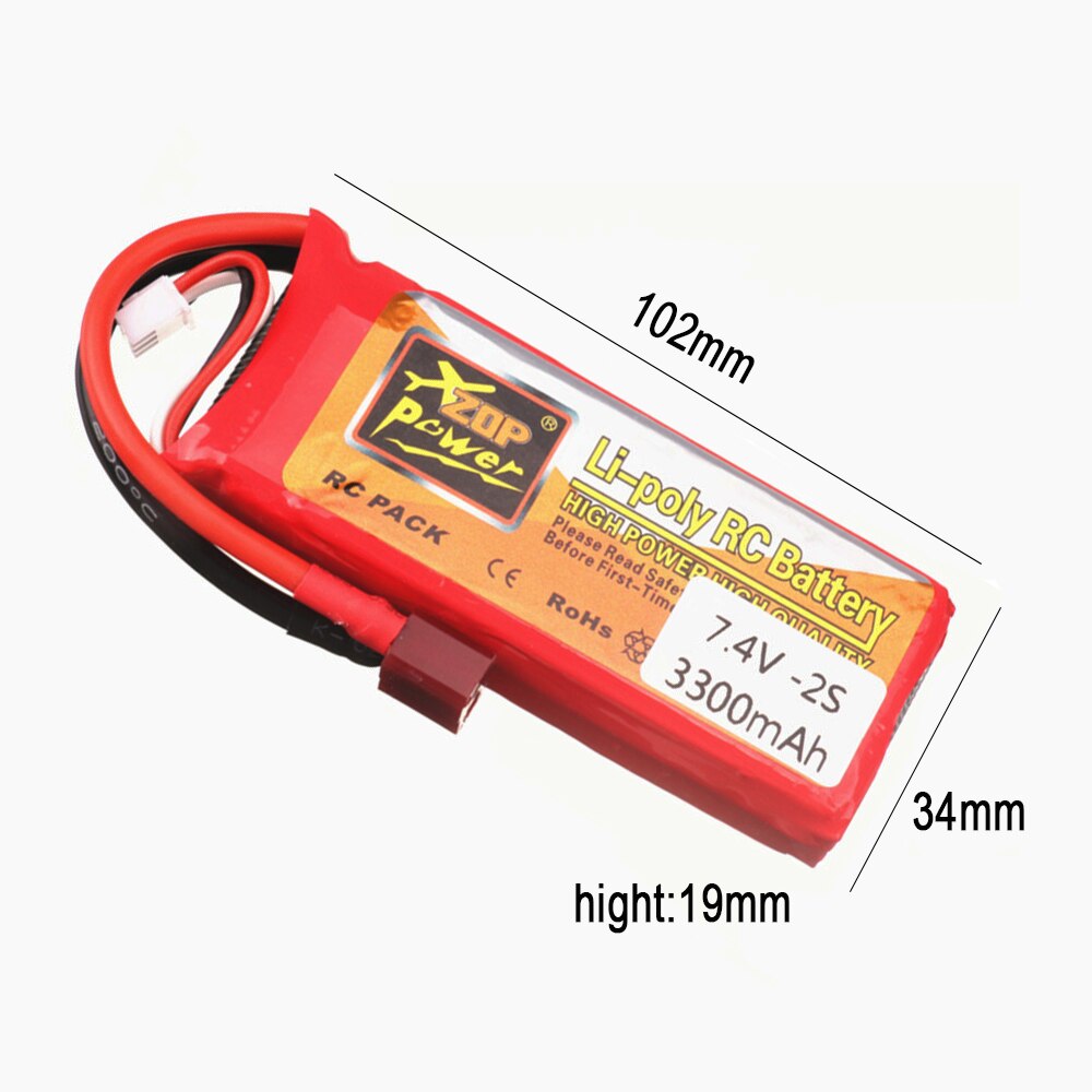 7.4 v lipo-akkus für wltoys 144001 2.4g renn-rc-cars, ersatzteile, 2s 7.4v 3300 mah lipo-akkus für wltoys 12428 1-5 stück