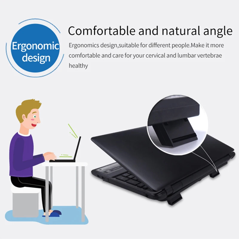 Universal Laptop Cooler Cooling Radiator Fan Cooler Stand Notebook Support Usb Port Air Extracting Cooling Holder Accessories