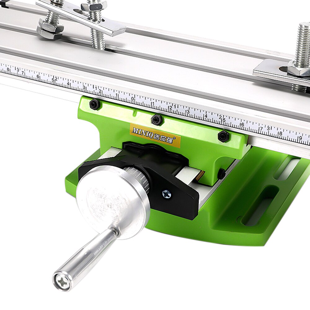 Mini Milling Machine Multi-function Bench Drill Machine Vise Fixture X Y Axis Adjustable Feeder Work Table Wood Milling Cutter