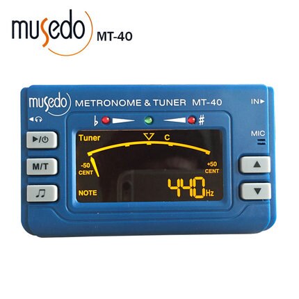 Musedo mt -40 3 in 1 metronoom + tuner + toongenerator gitaar/bas/viool/ukelele