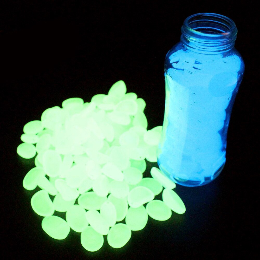 Luminous Stone Glow In Dark Garden Pebbles Glow Stones for Outdoor Lawn Walkways Home Decoration Fish Tank Aquarium Rocks