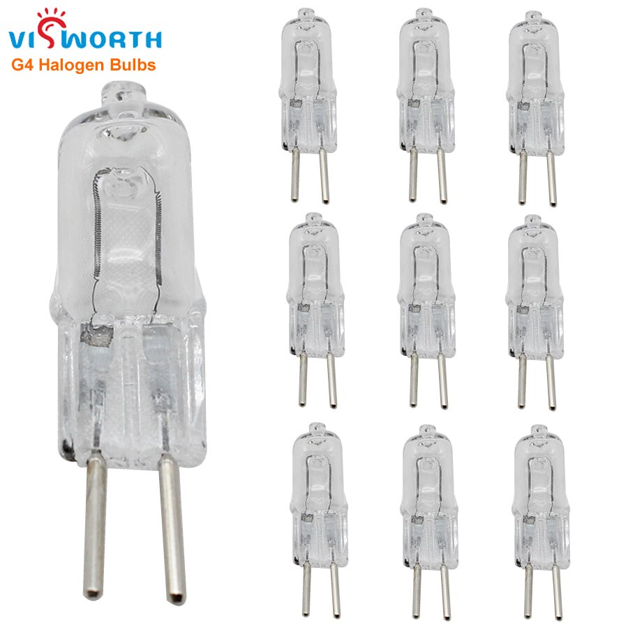 50PCS/Lot Ghalogen Bulbs 12V DC AC 220V 230V 240V 30W Halogen Light Bulbs Glass Small Body 360 Degree