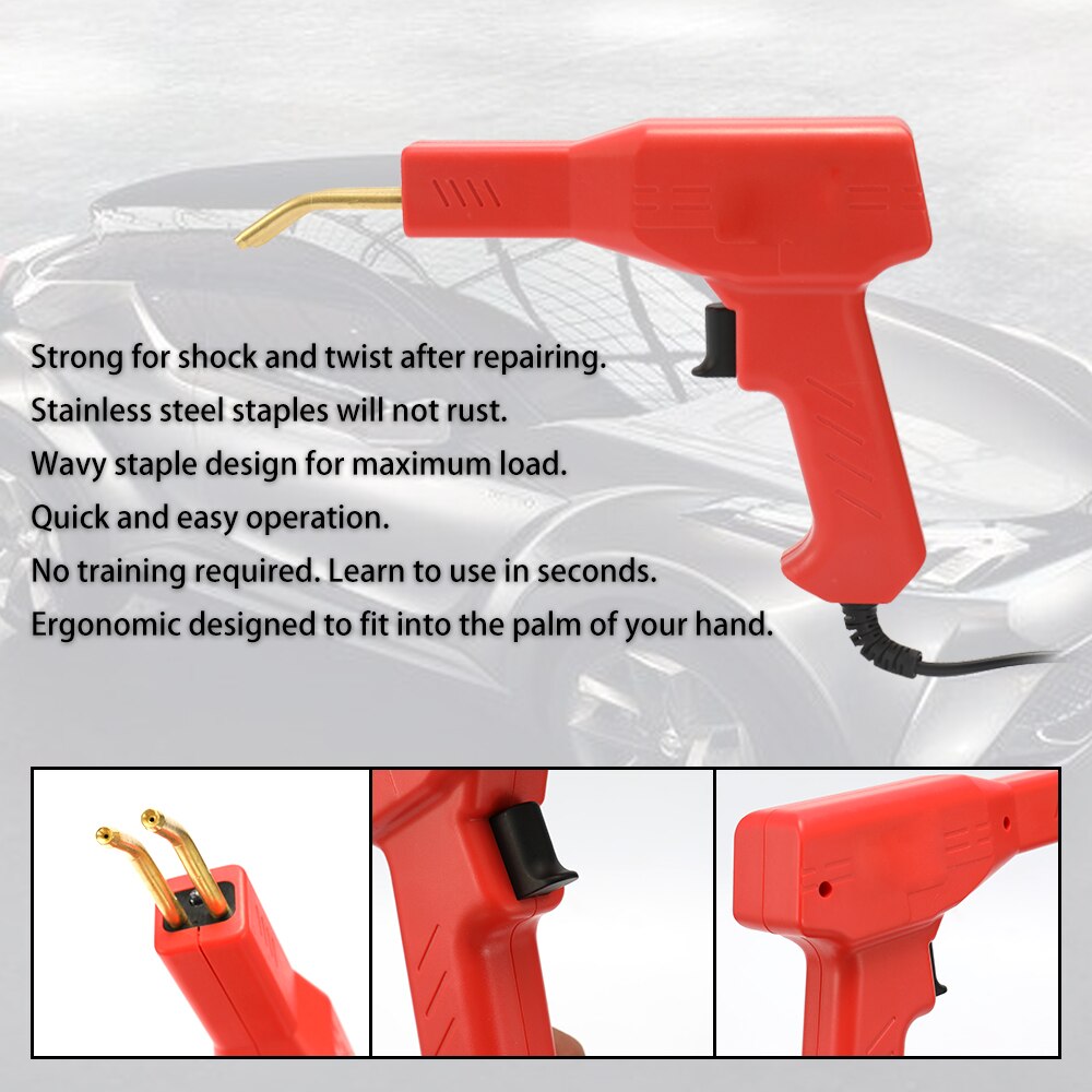 Portable Plastics Welding Torch Garage Tools PVC Repairing Machine Car Bumper Repairing Stapler Welding Tool