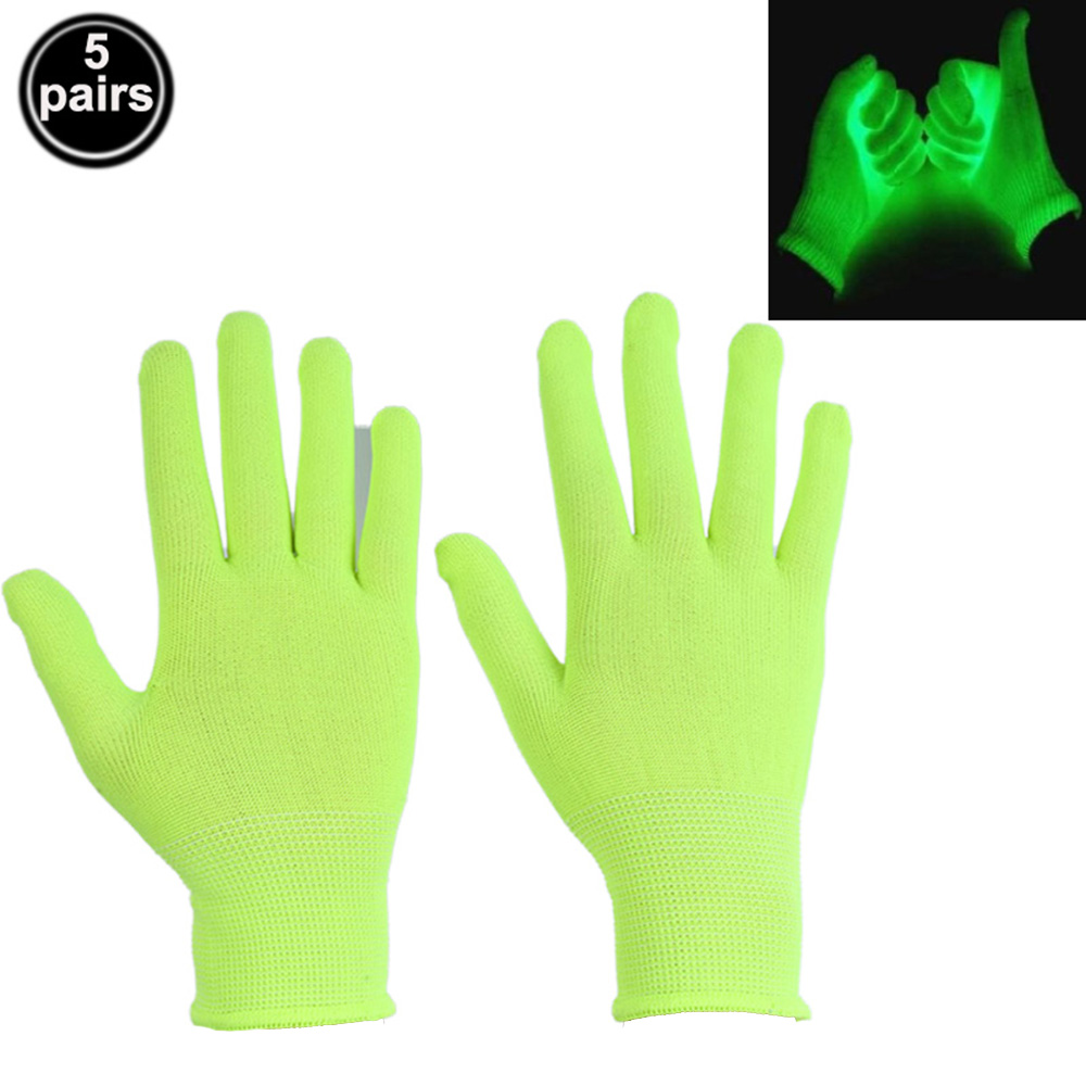 Lunettes à Obturateur en Plastique Fluorescent, Accessoires de ixd'Anniversaire, Chapeau et Gants Fluorescents, Lumière UV: Vert menthe