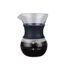 200ml/400ml Thicken Glass Coffee Pot with Handle Espresso Water Drip Coffee Maker Reusable Coffee Tea Filter Tools