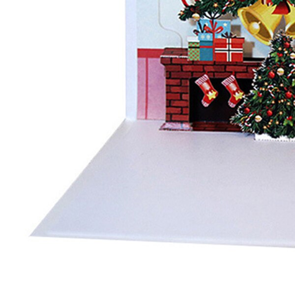 3D Christmas Cards Pop Up Merry Christmas fireplace Handmade Custom Greeting Cards Christmas Souvenirs Postcards