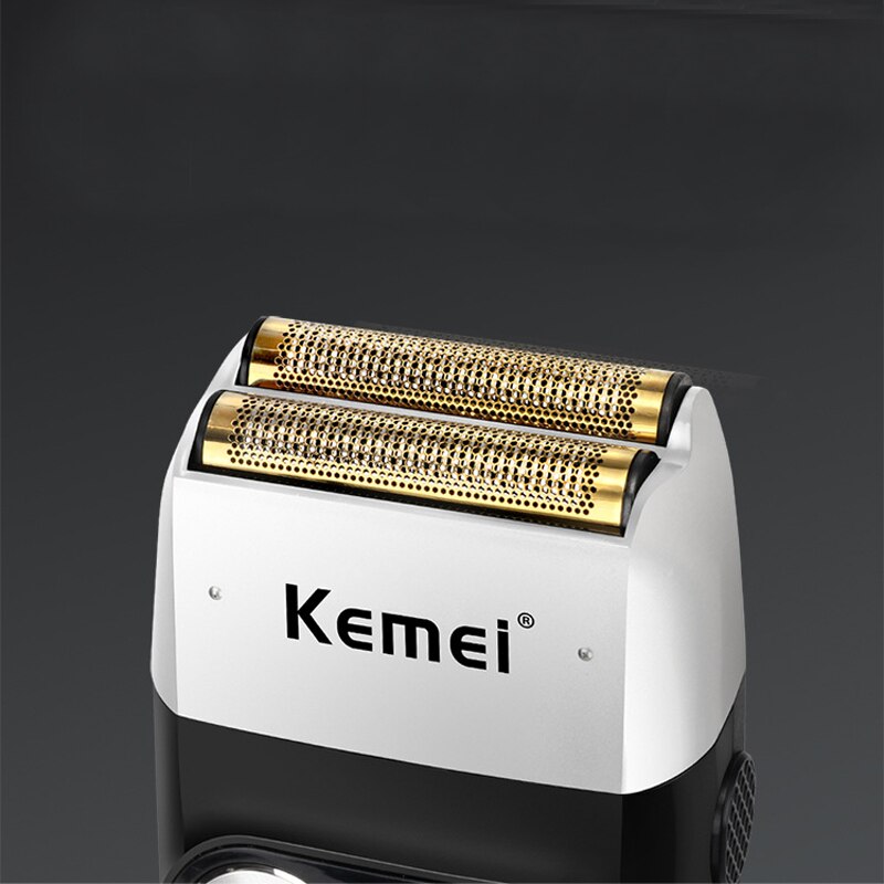 Kemei 2 In 1 Electric Shaver for Men Rechargeable Portable Cordless Men Reciprocating Razor Beard Trimmer LCD Display KM-2026