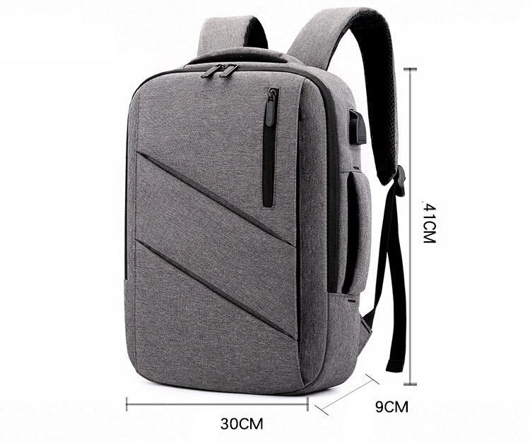 Chuwanglin旅行のバックパック男性ビジネスバックパック男性mochila usb充電15.6 "ラップトップバッグ大容量のバックパックD81901