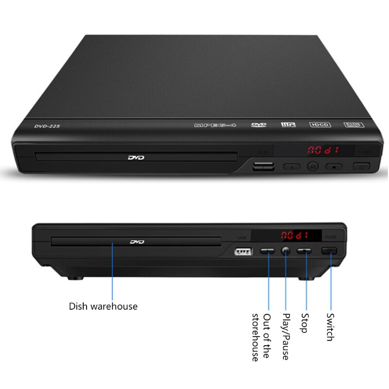 DVD Player Upscaling 1080p H DMI USB Direct Recording and Playback Dolby Digital with Remote Free H DMI Cable