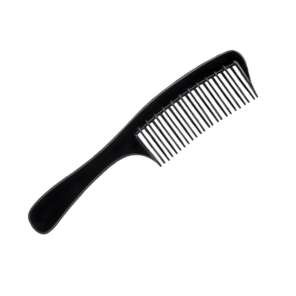 Plastic Der Dubbele Grote Tanden Haar Kam Detangling Salon Styling Tool: Black