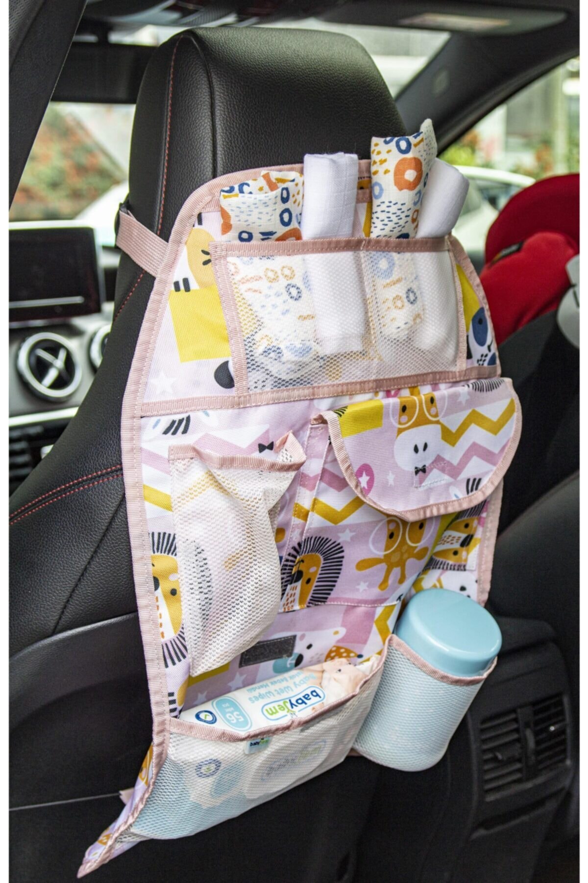 Auto Back Seat Organizer Voor Kids Kinderen Baby Blauw Patroon