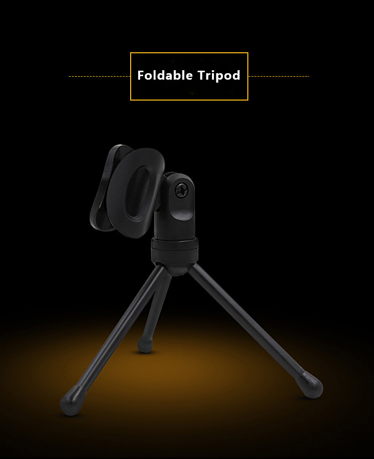 VOXLINK Condenser Microphone with 3.5mm Plug Home Stereo MIC Desktop Tripod For Skype Chatting PC Video Recording