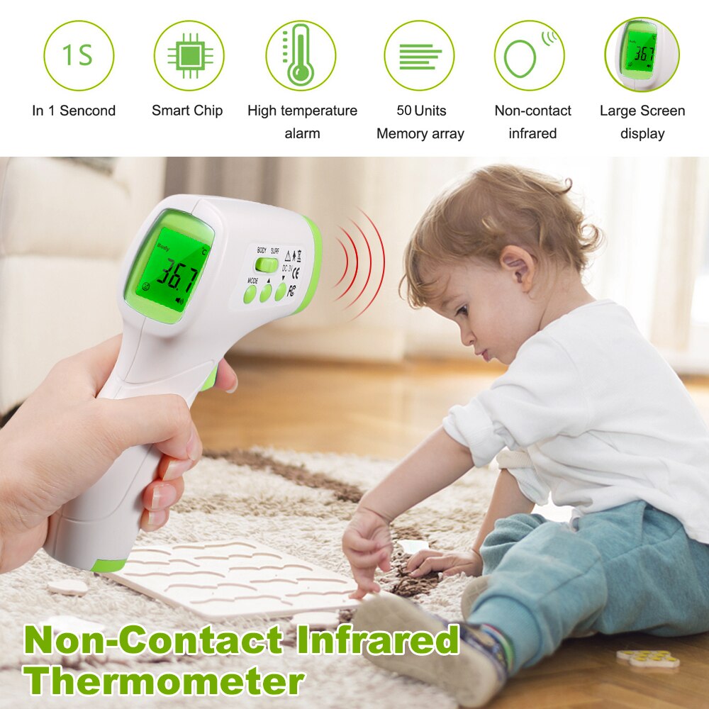 Digital Forehead Thermometer Infrared Baby Thermometer Non-contact Body Temperature Gauge High Sensitivity Temperature for Baby