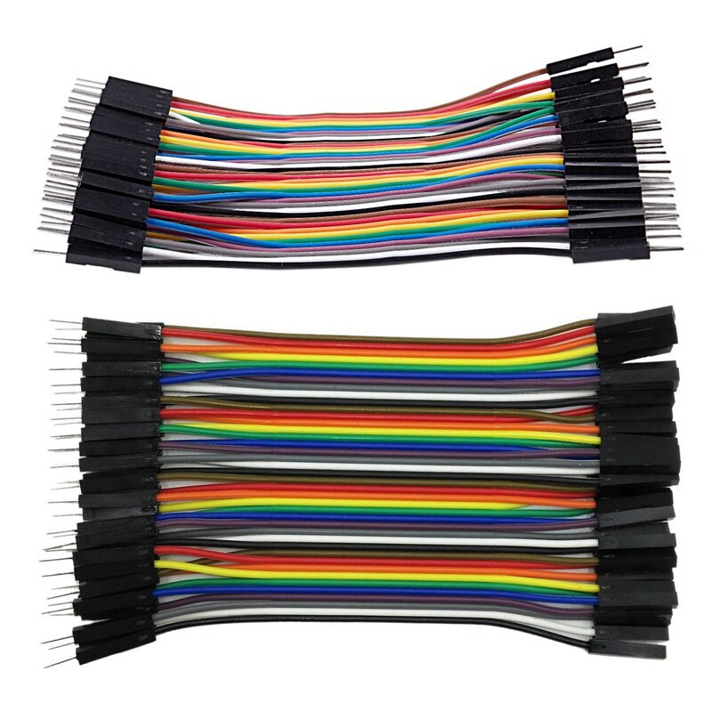 8X40 Stck 10Cm Bunte Dupont Kabel für Arduino Steckbrett : 3X 40 Stck Männlichen Zu Weiblichen Dupont Draht Jumper mit 5X 40 Stck Männlichen Zu