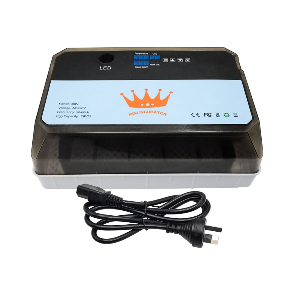 Super Farm Hatchery Incubator Brooder Machine 15 Egg Hatchers Chicken Automatic Eggs Incubator Bird Quail Brooder: AU Plug