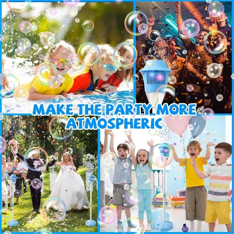 Street light bubble machine fully automatic bubble with light birthday outdoor wedding party without battery bubble water