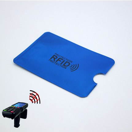 5pc Anti Rfid Wallet Blocking Reader Lock Card Holder Id Bank Card Case Protection Aluminium Metal Smart Anti-theft Credit Cards: 6