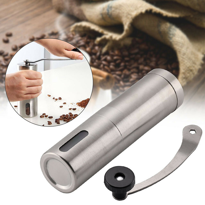 Houten Koffiemolen Delicate Vorm Koffieboon Grinder Handkoffiemolen Rvs Retro Koffie Spice Mini