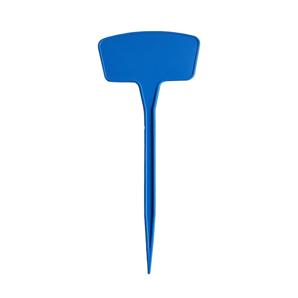20 stk 36cm forleng plast planteetikett hage jordbruksland t-form etiketter vanntette barnehagemerker blomsterpotter frøplanteetiketter: Blå