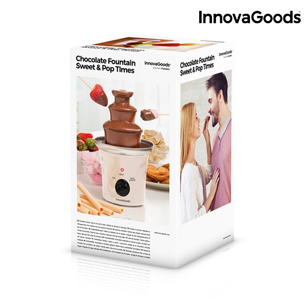 InnovaGoods fontana di cioccolato dolce &amp; pop volte 70W acciaio bianco