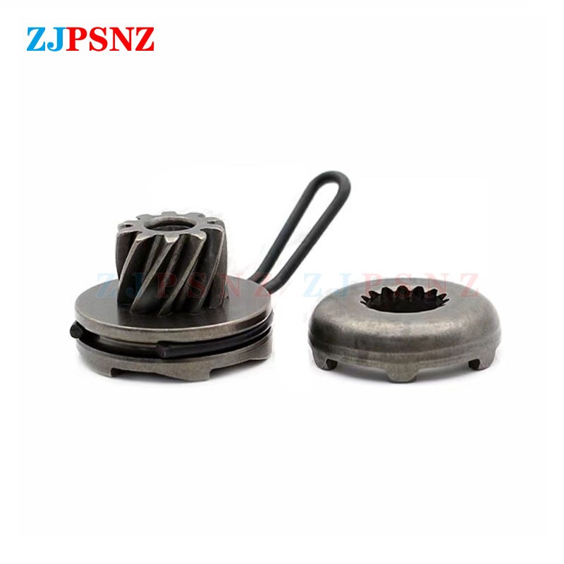 Eje de arranque de engranaje de motocicleta, kit de varilla de arranque de resorte de ignición, ralentí, 100CC, ZY100, JOG100, RSZ100: Plata